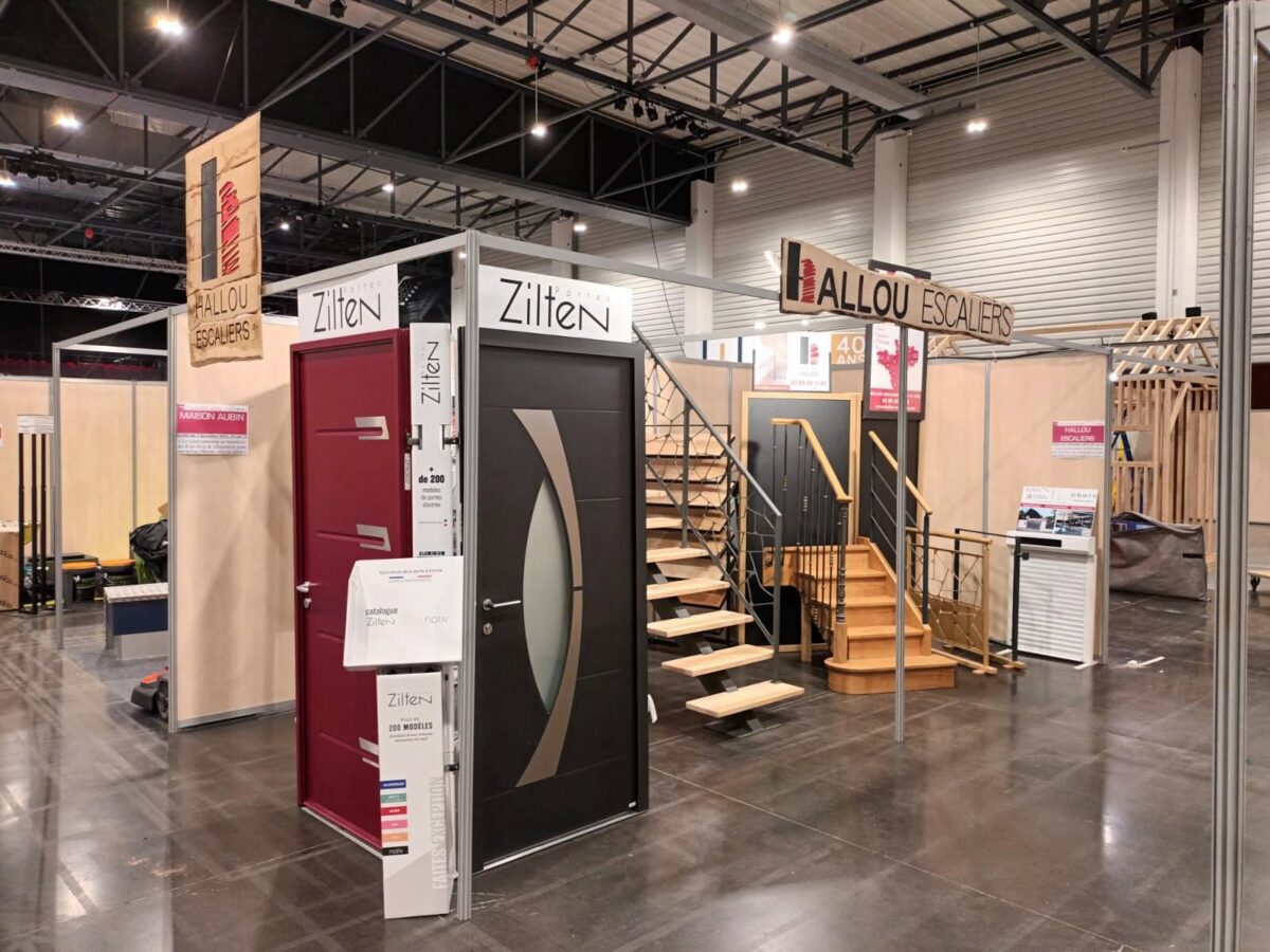 hallou escalier maison aubin salon stand